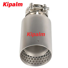 Load image into Gallery viewer, 1PC Honeycomb Holes 304 Stainless Steel Car Muffler Tip Exhaust Pipe System for VW Golf 6 Golf 7 Golf R GTI Tiguan Muffler Cutter