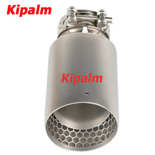 Load image into Gallery viewer, 1PC Honeycomb Holes 304 Stainless Steel Car Muffler Tip Exhaust Pipe System for VW Golf 6 Golf 7 Golf R GTI Tiguan Muffler Cutter