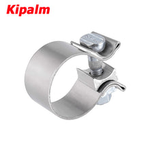 Load image into Gallery viewer, Kipalm Universal 304 Stainless Steel Car Turbo High Hardness O Band Clamp For Downpipe Header Manifold