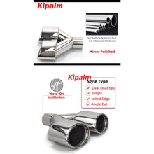 Load image into Gallery viewer, 1 Pair Dual Y-Type Oval Exhaust Tip for Benz W204 C-class Modification Muffler Pipe