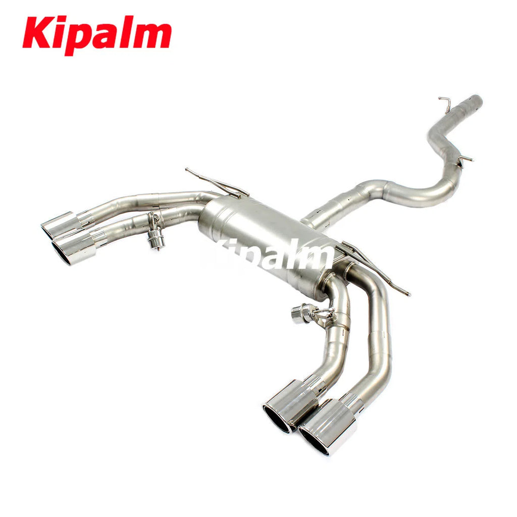 304 Stainless Steel Full Exhaust System Performance Cat-back Fit for Audi S3 2.0T 2014 2015 2016 2017 2018