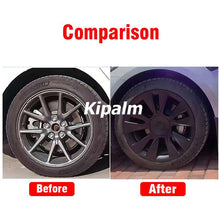 Load image into Gallery viewer, WHC3004 4PCS Tesla Model 3 Universal 18inch Sport Wheel Cover Rim Cap Without Logo Matte Black Hubcaps