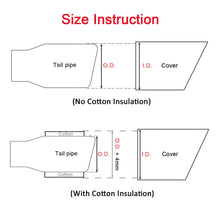 Load image into Gallery viewer, 1PCS Car Universal Exhaust Pipe Carbon Fiber Cover Muffler Pipe Case Housing Without Logo