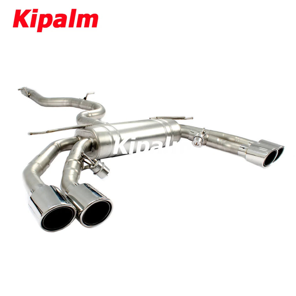 304 Stainless Steel Full Exhaust System Performance Cat-back Fit for Audi S3 2.0T 2014 2015 2016 2017 2018