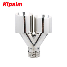 Load image into Gallery viewer, 1 Pair Exhaust Dual Tips Double-layer Polished Stainless Car Muffler Tail Pipes for Exhaust Modify
