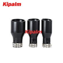 Load image into Gallery viewer, Universal Car Exhaust Pipe Tail Throat Stainless Steel Muffler Tips with Clamp Modification Parts Black Color