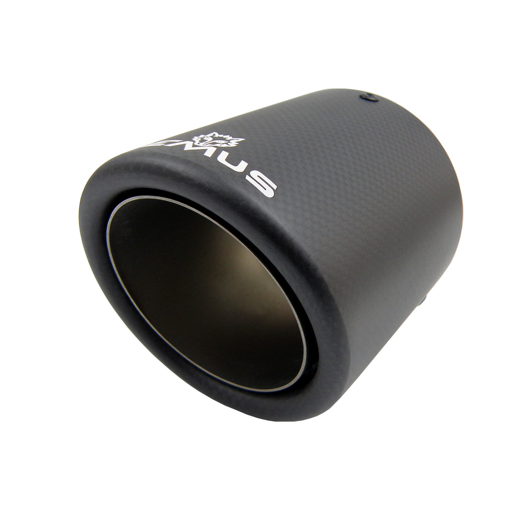 1pcs Carbon Fiber Wolf Exhaust Pipe Muffler Stainless Steel Muffler Tips End Pipe