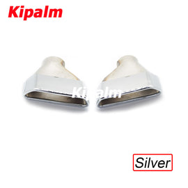 1 Pair M Exhaust Tail End Pipe Muffler Tip Stainless Steel Fits for BMW New 5 Series 525i 528i 530i G30 G38