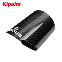 Load image into Gallery viewer, Car Universal REMUS Straight Edge Carbon Fiber Exhaust Tip Cover Exhaust Muffler Pipe Tip Case Housing