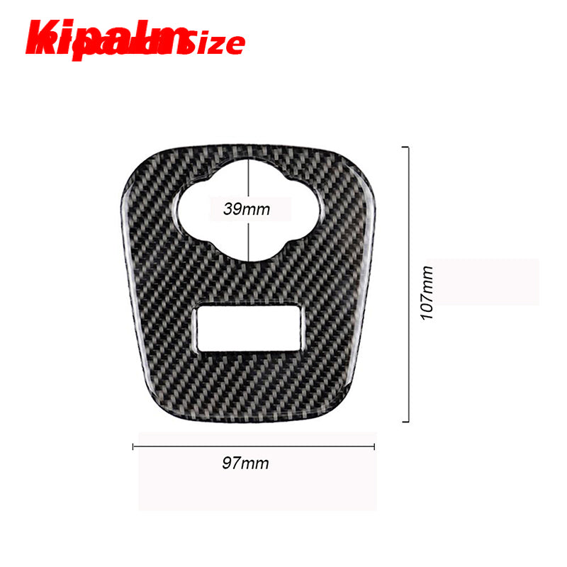 Carmon Carbon Fiber Cigarette Lighter USB AUX Console Panel Interior Stickers For Mini Cooper F55 F56 Accessories