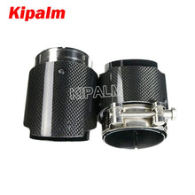 Load image into Gallery viewer, 4pcs M Performance Glossy Carbon Fiber Exhaust Muffler Tips for BMW M3 M4 F80 F82 F83 F87 F10 F12 F13 F06 M6