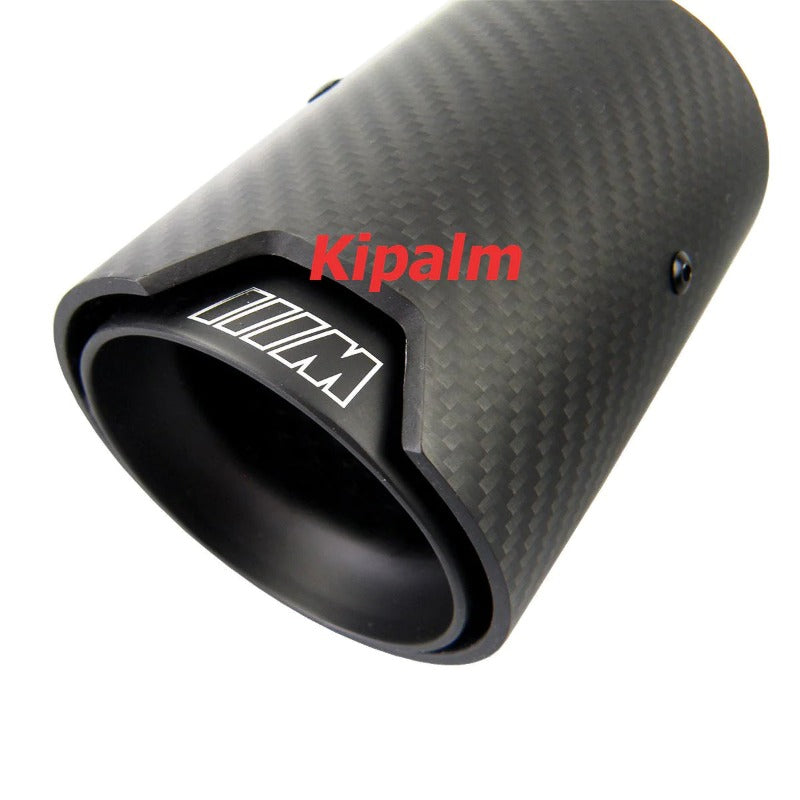 2PCS Real Carbon Fiber Black Muffler Tip Length 120mm for BMW M Performance Exhaust M2 F87 M3 F80 M4 F82 F83 M5 F10