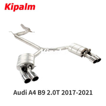 Load image into Gallery viewer, 304 Stainless Steel Full Exhaust System Cat-back Fit for Audi A4L B9 2.0T 2017-2021 Forerunner