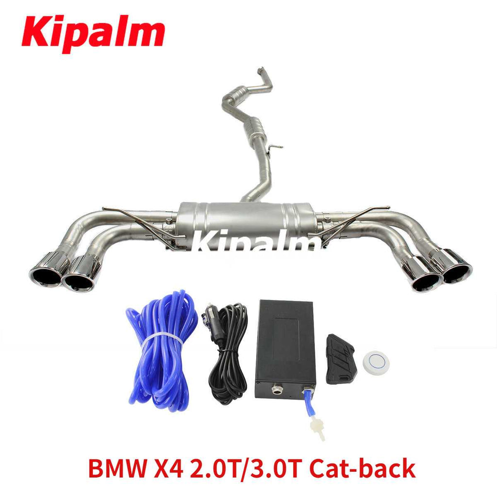 M Performance Cat-back Fit for BMW X4 2.0T/3.0T 2011 2012 2013 2014 with Valve and Controller Exhaust System