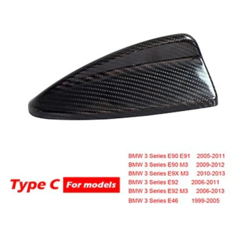 Real Carbon Fiber Shark Fin Antenna Cover For BMW E90 E92 M3 F20 F30 F10 F34 G30 M5 F15 F16 F21 F45 F56 F01 F80