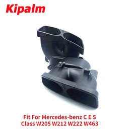 1 Pair 304 Stainless Steel Exhaust Pipe For Mercedes-benz C E S Class W205 W212 W222 W463 Dual Muffler Tip