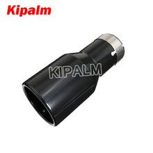 Load image into Gallery viewer, 1 Piece Car Universal Black Coated Stainless Steel Exhaust Pipe Muffler Tips for Audi VW Golf BMW Toyota Honda Parts
