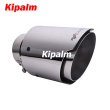 Load image into Gallery viewer, Carmon Car Universal Stainless Steel Exhaust Tip Silver Color Muffler for BMW BENZ Audi VW Golf car exhaust muffler