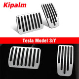 Non-Slip Aluminum Alloy Accelerator Brake Pedal Cover for Tesla Model 3 Model Y 2017-2023