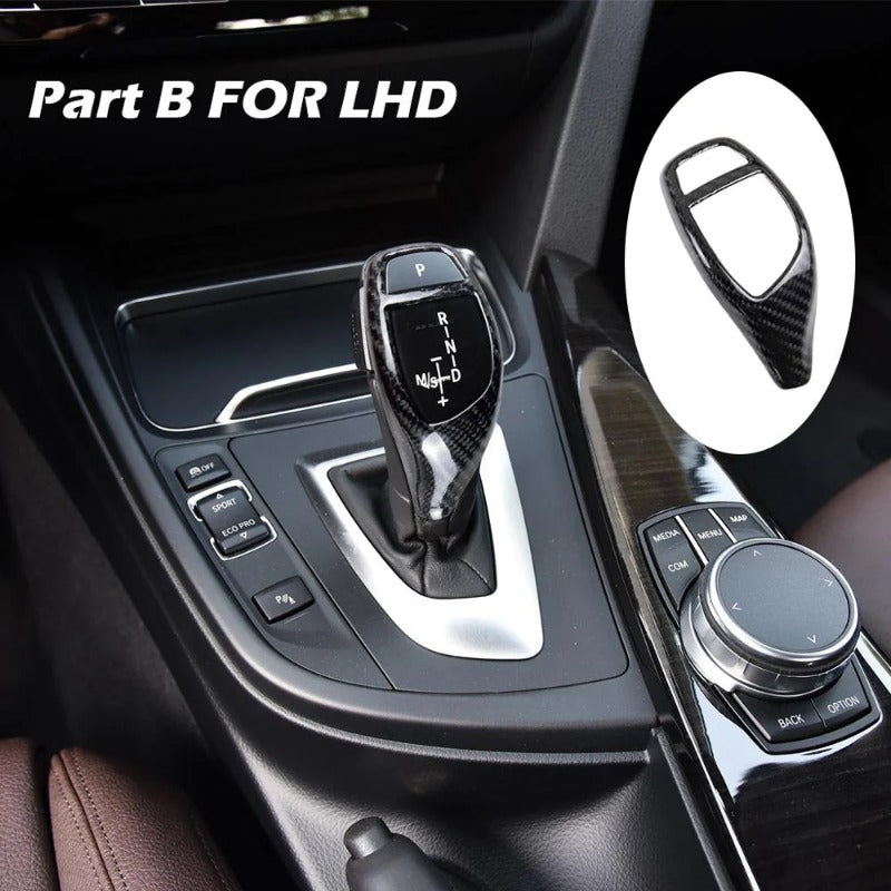 Carbon Fiber Gear Shift Knob and Panel Cover for BMW 1 2 3 4 Series F20 F21 F22 F23 F30 F34 F35 F36 F10 F11