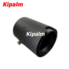 Load image into Gallery viewer, 2PCS Real Carbon Fiber Black Muffler Tip Length 120mm for BMW M Performance Exhaust M2 F87 M3 F80 M4 F82 F83 M5 F10