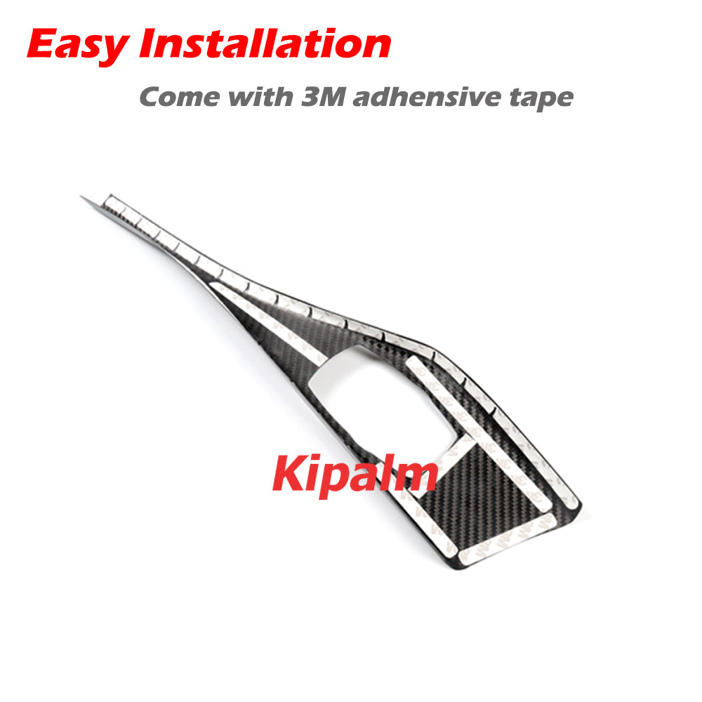 F20 F21 Real Carbon Fiber Interior Accessories Car Decoration Multimedia Panel Cover for BMW 1 Series 2 Series