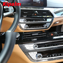 Load image into Gallery viewer, Center Air Conditioning Decoration Frame Carbon Fiber Center Console Trim for BMW New 5 Series G30