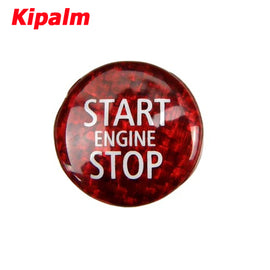 Real Carbon Fiber Engine Start Stop Button for Mini R55 R56 R57 R58 R59 R60 R61 Cover Sticker Accessories