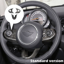 Load image into Gallery viewer, 3PCS for Mini F Series Clubman F54 F55 F56 Cabrio F57 Countryman F60 Carbon Fiber Steering Wheel Button Cover Kit