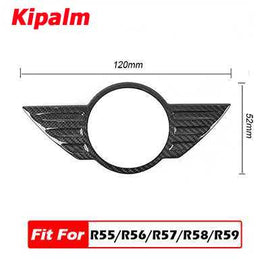 Carbon Fiber Mini Cooper Logo Front Emblem Cover Sticker Wing Cover F54 F55 F56 F57 F58 F60 R55 R56 R57 R58 R59 R60 R61
