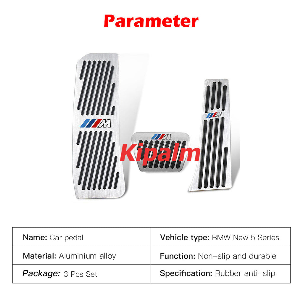 Non-Slip Foot Auto Aluminum Gas Brake Pedals For New 5 series (2018-)