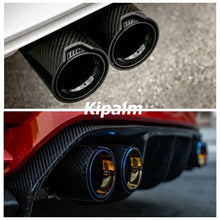 Load image into Gallery viewer, 1PC Customize 170mm Long M Performance Carbon Fiber Exhaust Tips Muffler Pipe for BMW M3 M4 M5