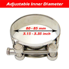 Load image into Gallery viewer, Kipalm Universal 304 Stainless Steel Clamp Exhaust Clip For Slip-on Type Car Motorcycle Muffler Sile