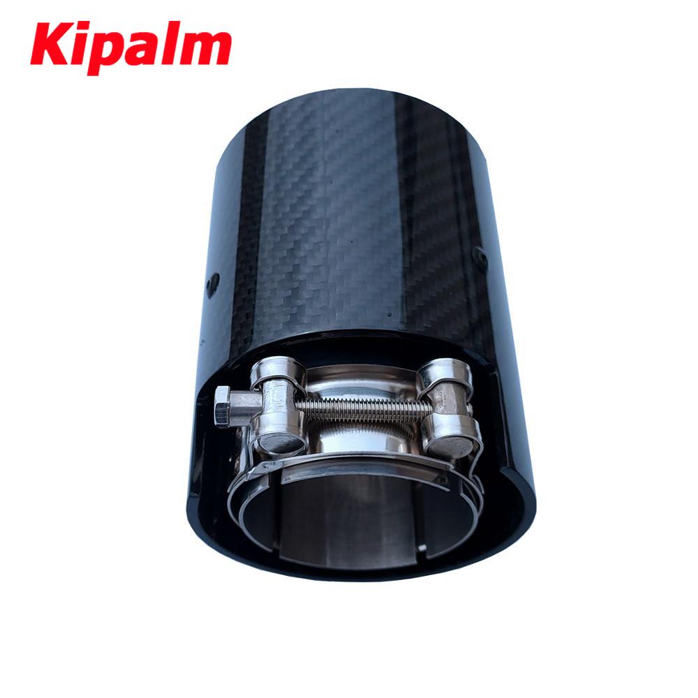 2PCS Real Carbon Fiber Exhaust Pipe Muffler tip For BMW M Performance exhaust pipe M2 F87 M3 F80 M4 F82 F83 M5 F10