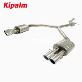 304 Stainless Steel Full Exhaust System Cat-back Fit for A5 B8 2.0T 2009-2015 2 4 Door