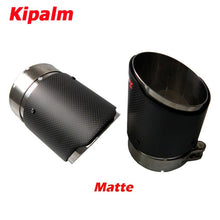 Load image into Gallery viewer, 2PCS Carbon Fiber Pipe For Ford Explorer Kuga Escape Muffler Tips Car Exhaust Pipes AK Logo