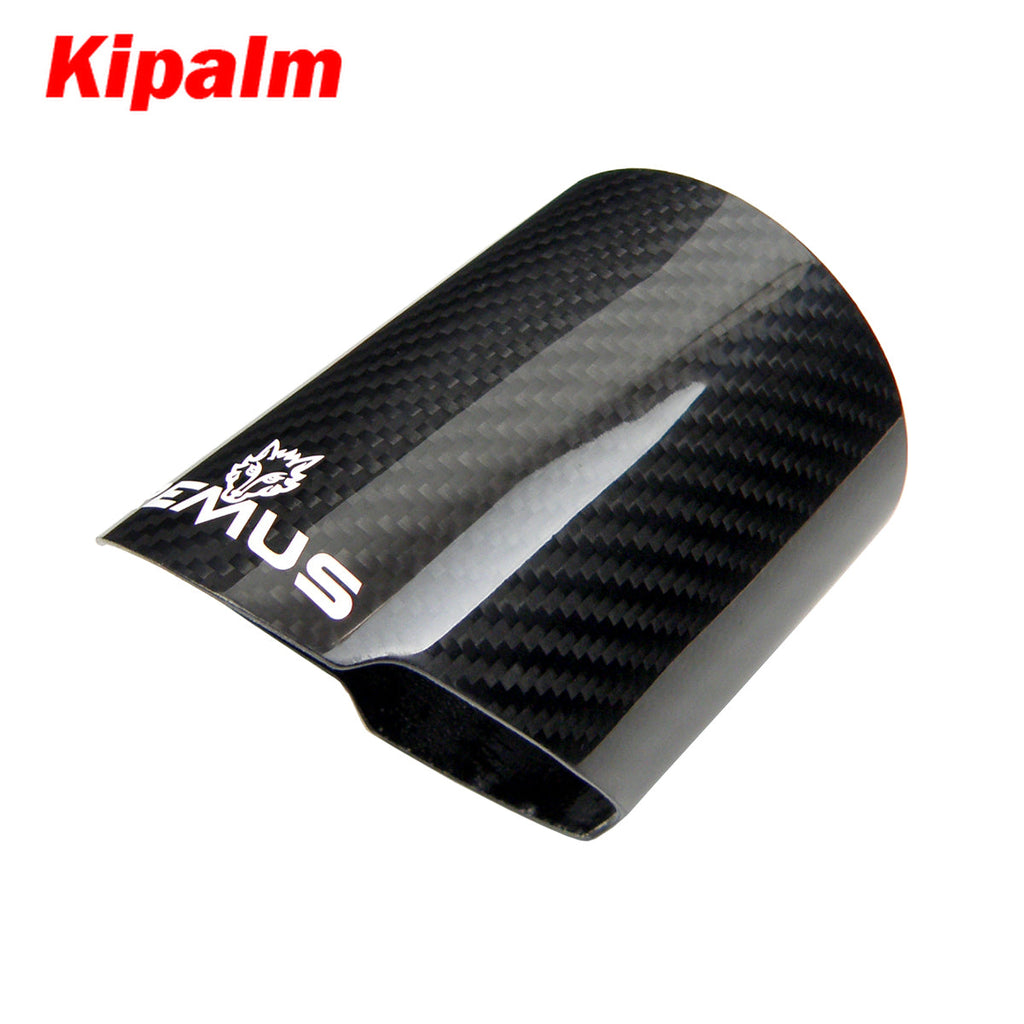 1pcs Carbon Fiber Cover Twill Weave Muffler Pipe Remus Housing Car Universal Exhaust Tip Case