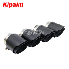 Load image into Gallery viewer, 4pcs M Performance Matte Carbon Fiber Exhaust Muffler Tips for BMW M3 M4 F80 F82 F83 F87 F10 F12 F13 F06 M6