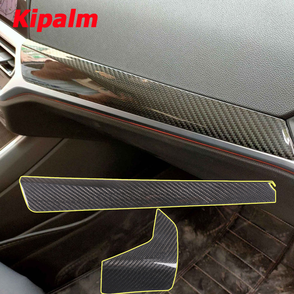 For BMW New 3 Series G20 G28 Real Carbon Fiber Dashboard Panel Cover Car Accessories