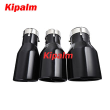 Load image into Gallery viewer, 1PC Stainless Steel Slanted Cut Tailpipe Universal Burnt Blue Black Silver Exhaust Pipe Muffler Tips