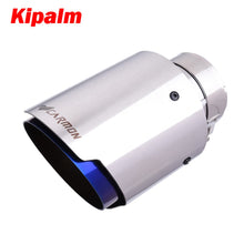 Load image into Gallery viewer, Carmon Car Universal Stainless Steel Exhaust Tip Burnt Blue Muffler for BMW BENZ Audi VW Golf car exhaust muffler