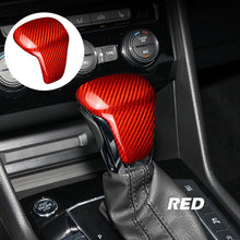 Load image into Gallery viewer, Dry Carbon Fiber Gear Shift Knob Cover Head Lever Panel for Volkswagen VW Tiguan Atlas Phideon Teramont
