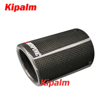 Load image into Gallery viewer, 1PC Exhaust Pipe Carbon Fiber Cover Exhaust Muffler Pipe Tip Housing with Spring Buckle BMW Z3