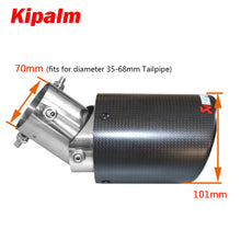 Load image into Gallery viewer, Angle Adjustable Akrapovic Tips Exhaust Pipe Curly Edge Muffler for Kicks Sentra Teana Mazda Civic HRV CRV Vezel RAV4