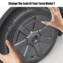 Load image into Gallery viewer, 4PCS Replacement Tesla 19&#39;&#39;  Matte Black Wheel Cover Cap Model Y Full Cover Car Hubcaps