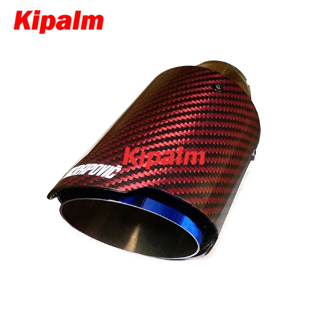 Kipalm Forged Carbon Fiber Exhaust Tip 304 Stainless Steel Twill Carbon Fiber Muffler Tips Fit for BMW X5 E70 E53