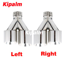 Load image into Gallery viewer, 1 Pair Exhaust Dual Tips Double-layer Polished Stainless Car Muffler Tail Pipes for Exhaust Modify