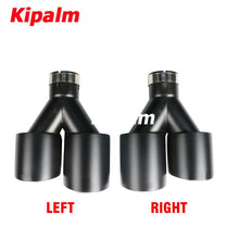 Load image into Gallery viewer, Black Stainless Steel Exhaust Tail Tips for VW Golf R MK7 Golf 6 Exhaust Muffler Pipes with Akrapovic Logo