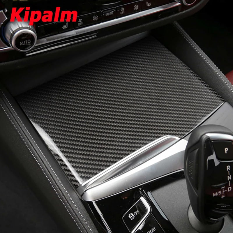 Carbon Fiber Interior Accessories Car Decoration Drawer Board Cover for BMW G30 G31 G38