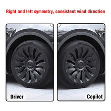 Load image into Gallery viewer, 4PCS Tesla Model Y 2023 Symmetrical Full Coverage Sport 19 Inch Wheel Cover Cap Replacement Vehicle Hubcaps Accessories